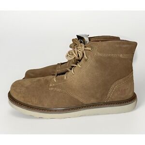 CAT Men's Narrate Dachshund Tan Suede‎ Lace Up Boots Caterpillar SIZE 13 *NEW*